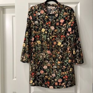 Loft long sleeve floral dress